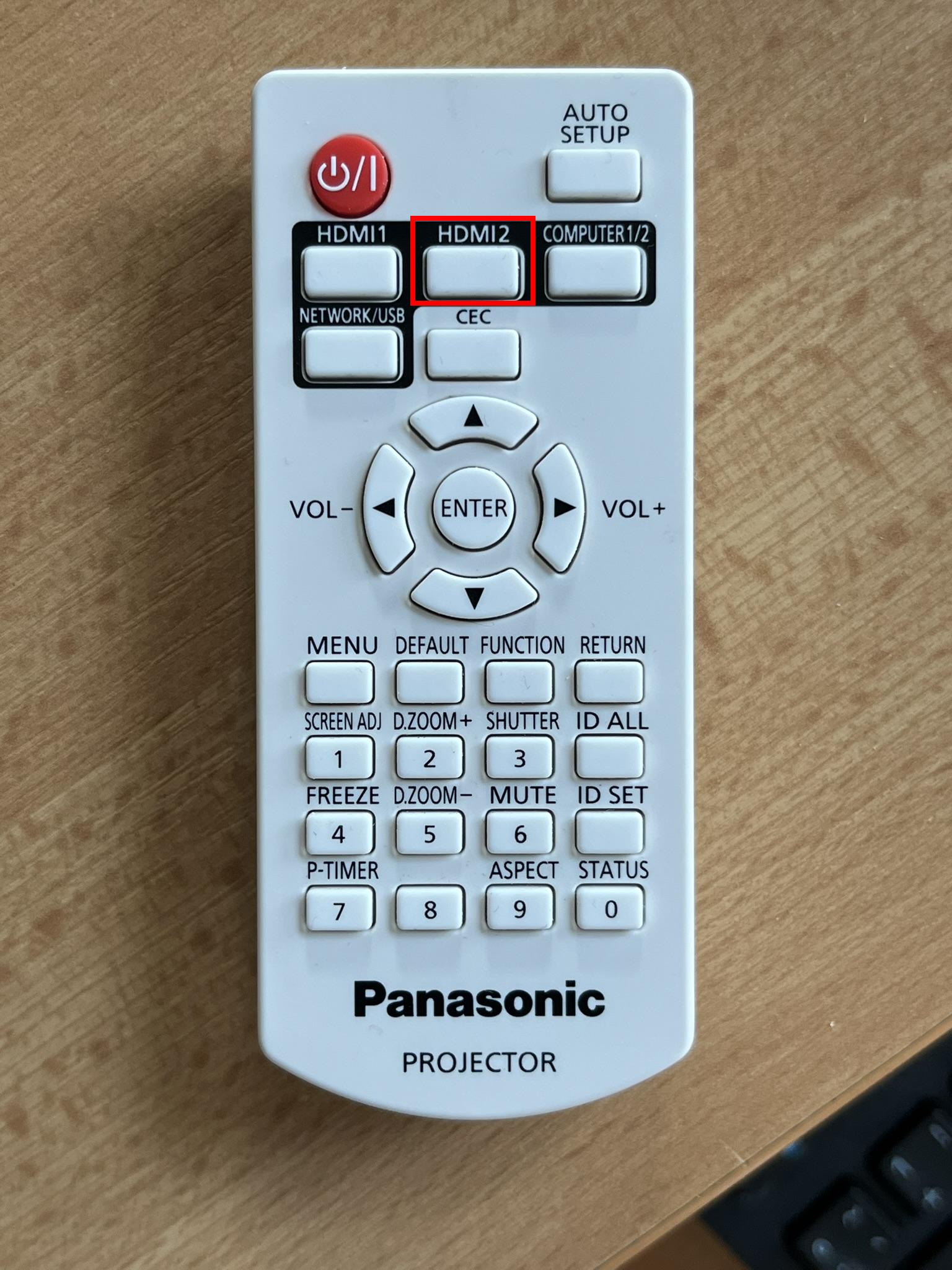 Ovladač projektoru A302 - výběr